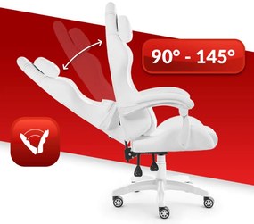 Ергономичен геймърски стол HC-1014 - бял