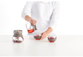 Светлокафяв стъклен чайник с цедка 500 ml – Lékué