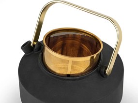 Черен чугунен чайник с цедка 1 l Shangdong – Bredemeijer