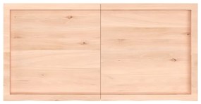 3156313 vidaXL Плот за маса, 120x60x(2-6) см, необработен масивен дъб