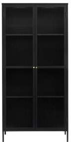 Черен метален шкаф 90x190 cm Bronco - Unique Furniture