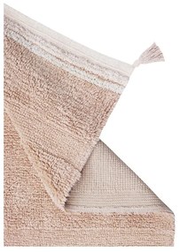 Светлорозов ръчно изработен памучен килим подходящ за пране 140x200 cm Bloom Rose – Lorena Canals
