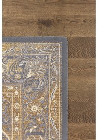 Бежово-сив вълнен килим 133x180 cm Zana - Agnella