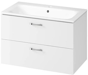 Cersanit S801-538 - Окачен шкаф за баня с мивка NIKO 80x45 см, бял