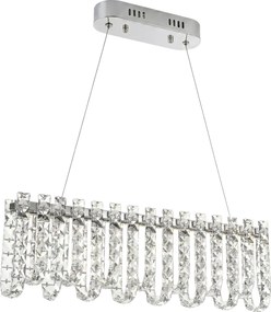 LED кристална висяща лампа SWE073-CP 60cm Chrome