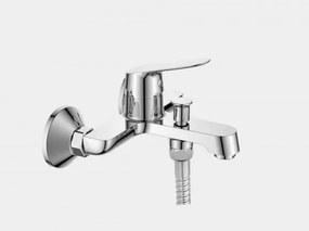 Стенен смесител за вана и душ LINNI ICF 6452152/ БЕЗ А-РИ, месинг, хром, 8.9x17.6см