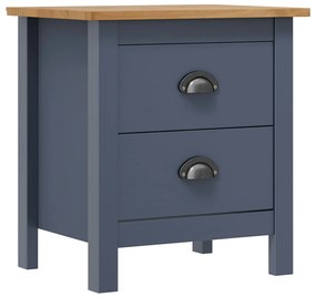 Sonata H Нощно шкафче Hill сиво 46x35x49,5 см борово дърво масив