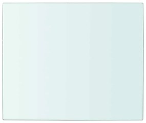 243810 vidaXL Плоча за рафт, прозрачно стъкло, 30 x 25 см