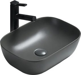 Mexen Rita кухненска мивка върху плот 45 x 32 см, тъмносива мат - 21084571