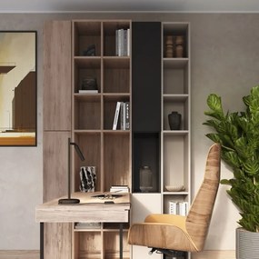 Черна настолна лампа (височина 43 cm) Fideus – Sollux