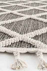 Килим Bukle 1409, цвят Сив, 100 cm см