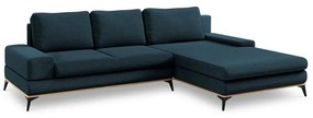 Петролно син ъглов разтегателен диван , десен ъгъл Planet - Windsor &amp; Co Sofas