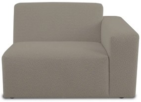 Светлокафяв модулен диван от букле (десен ъгъл) Roxy – Scandic