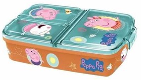 Кутия за Обяд с Отделения Peppa Pig    19,5 x 16,5 x 6,7 cm полипропилен