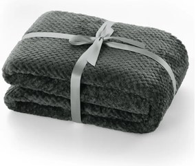 Тъмносиво одеяло от микрофибър , 210 x 170 cm Henry - DecoKing