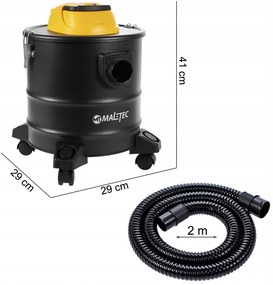 Индустриална прахосмукачка за пепел с филтър HEPA ML1800-ASH 18L