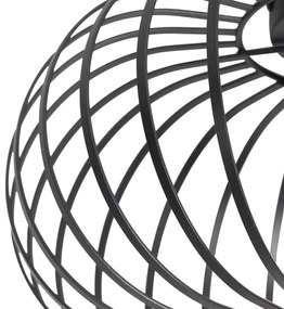 Интелигентен плафон черен 39 см с Wi-Fi G95 - Johanna