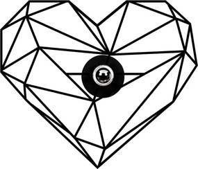 Стенно осветление Heart E27 в черен цвят 47x12x40см.