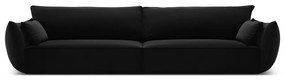 Черен кадифен диван 248 cm Vanda – Mazzini Sofas