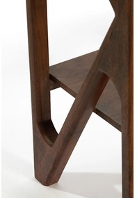 Кафява етажерка от масивна акациева дървесина 120x160 cm Yuki - Light &amp; Living