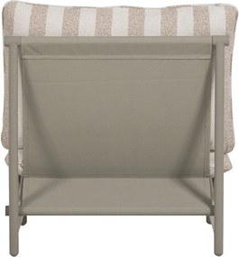 Бежов градински стол метален/подплатен Elvo – WOOOD