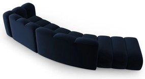 Тъмносин ъглов диван (десен ъгъл) Lupine – Micadoni Home