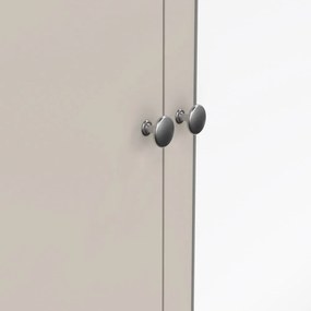 Сиво-бежов гардероб с огледало 150x199x58 cm Madrid – Tvilum