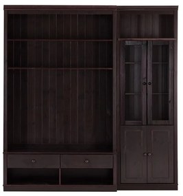 Кафяв TV комплект от от масивен бор 214x223 cm Anita – Støraa