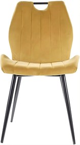 Стол Arco Velvet-Жълт (4) парчета