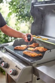 Дигитален термометър за храна Weber WB 6750, Моментално отчитане, Целзий, Фаренхайт, Инокс/черен