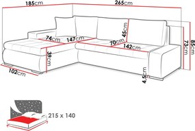 Ъглов диван Orkan mini II
