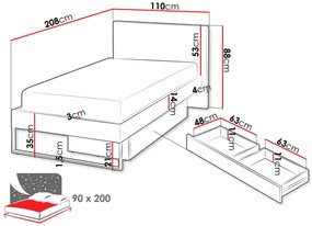 Легло Sigma-90 x 200