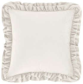 Кадифена декоративна възглавница 43x43 cm Velvet Double Frill – Catherine Lansfield