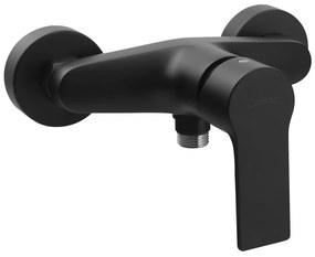 Матово-черна стенна душ батерия (1 изход) Pax – Sapho