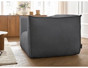 Тъмносиво кресло от прежда с примки от букле Giorgia – Bobochic Paris