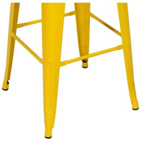 Жълти метални бар столове в комплект 2 бр. (височина на седалката 76,5 cm) – Ixia