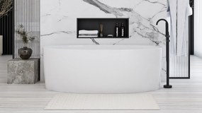 Вграден рафт за баня  30x60 black matt