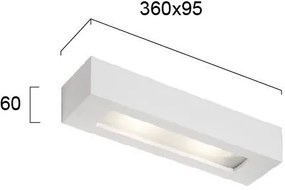 Аплика Viokef Mack Ceramic-дължина 36 См.