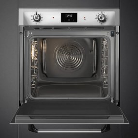 Фурна за вграждане Smeg SOP6900TX, 3000W, 68 л, Клас A, 9 функции и 5 нива на готвене, Самопочистване, Таймер, 30-280C, Инокс