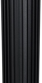 Дизайнерски външен стълб черен 50 см IP44 - Борис