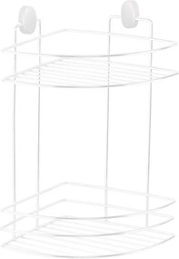 Етажерка за баня Metalife DB-716, 18х18х32.5 см, 2 нива, Бял
