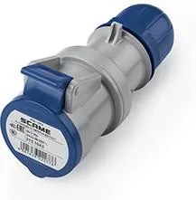 Scame Промишлен подвижен контакт 2P+Е 16A IP54 серия Optima - 313.1643