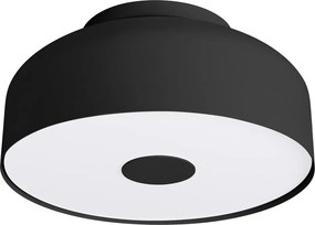 Черно осветително тяло за таван ø 30 cm Blacko – Sollux