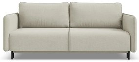 Бежов разтегателен диван с място за съхранение 226 cm Luana – Makamii