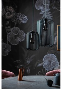 Черно висящо осветително тяло с метален абажур ø 25 cm Cage – Fischer &amp; Honsel