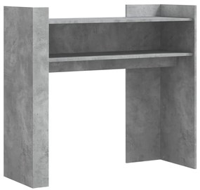 848468 vidaXL Конзолна маса, бетонно сива, 100x35x90 см, инженерно дърво