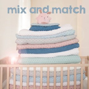 Бежово бебешко одеяло със смес от памук 80x80 cm Frosty Almond – Roba