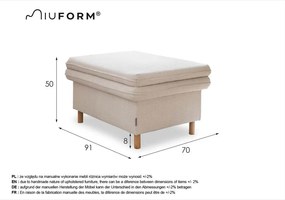 Бежова табуретка Simon – Miuform