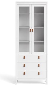 Бяла витрина 78x199 cm Madrid – Tvilum