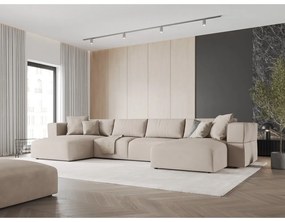 Бежов ъглов U-образен диван Esther – Milo Casa